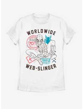 Marvel Spider-Man Far From Home World Wide Web Slinger Vintage Womens T-Shirt, , hi-res