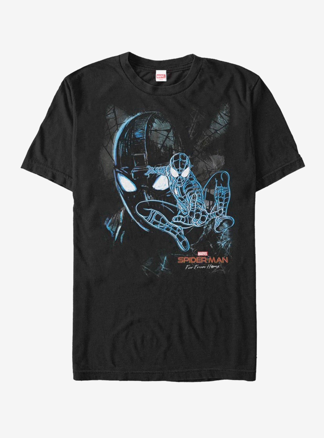 Marvel Spider-Man Far From Home Spider Dark T-Shirt, , hi-res