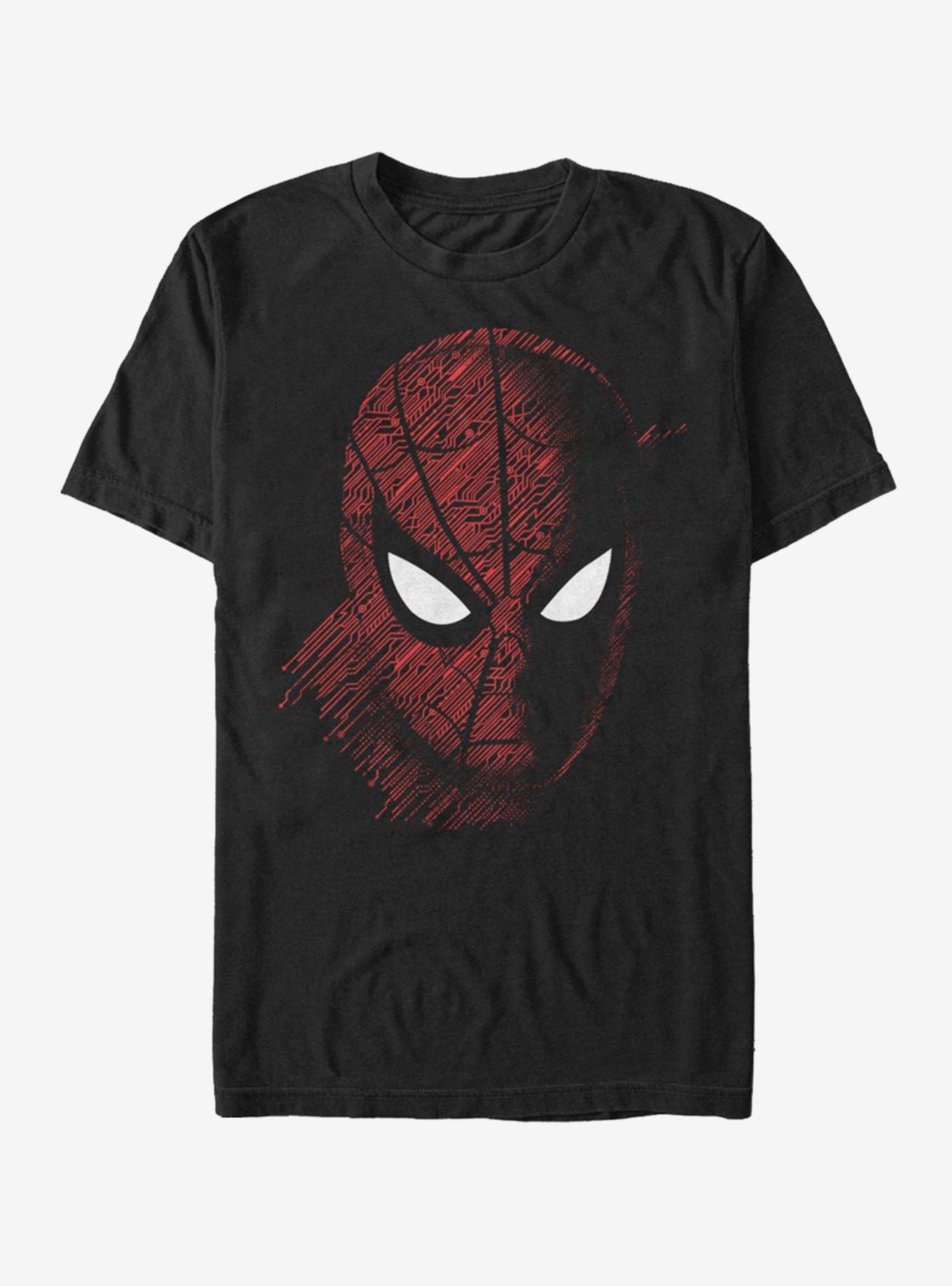 Marvel Spider-Man Far From Home Spidey Tech Portrait T-Shirt, BLACK, hi-res