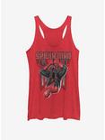 Marvel Spider-Man Far From Home Hanging Around Womens Tank, RED HTR, hi-res