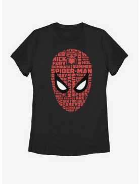 Marvel Spider-Man Far From Home Spider Word Face Womens T-Shirt, , hi-res