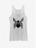 Marvel Spider-Man Far From Home Glitch Spider Logo Womens Tank, WHITE HTR, hi-res