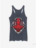 Marvel Spider-Man Far From Home Spider Tech Badge Womens Tank, NAVY HTR, hi-res