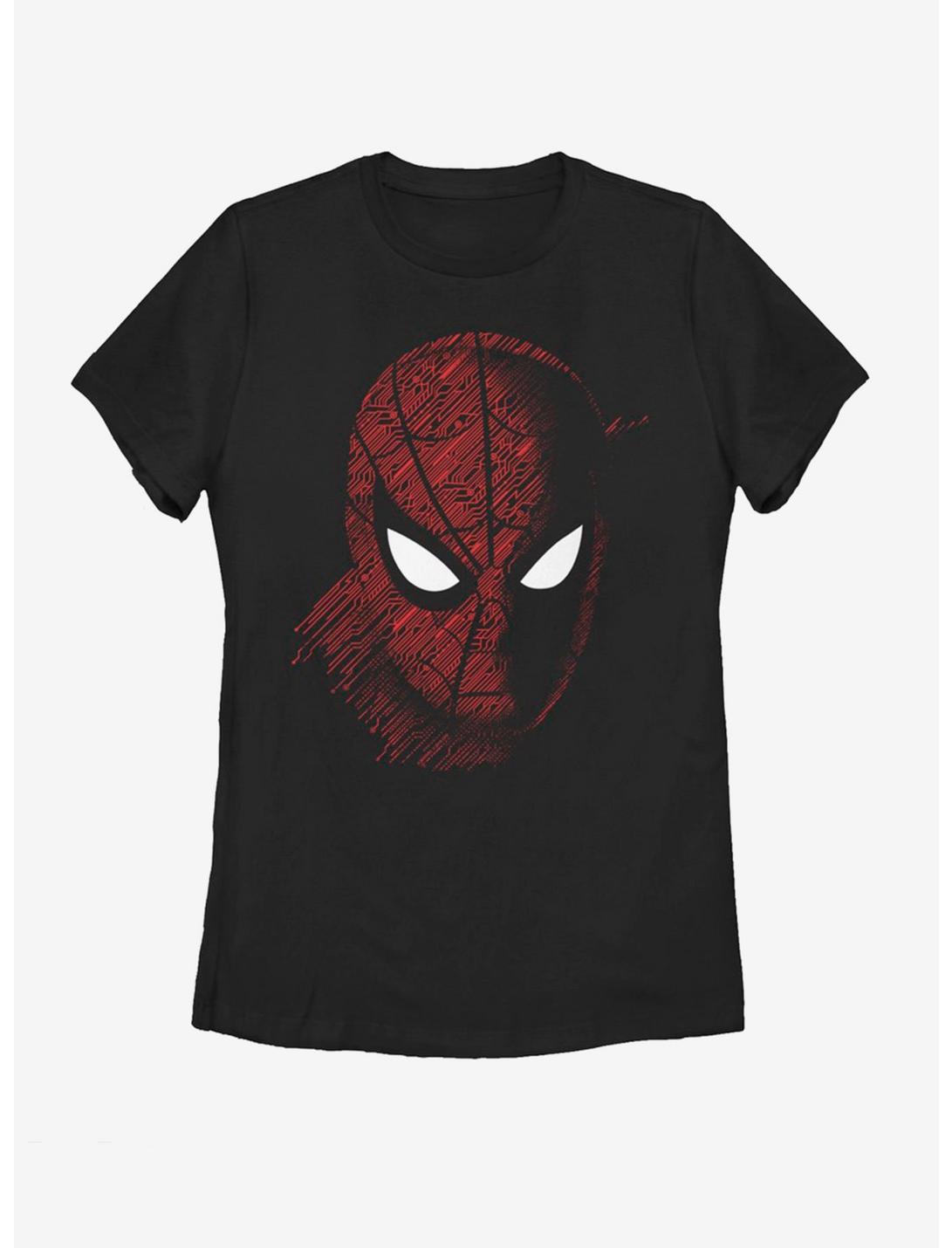 Marvel Spider-Man Far From Home Spidey Tech Portrait Womens T-Shirt, BLACK, hi-res