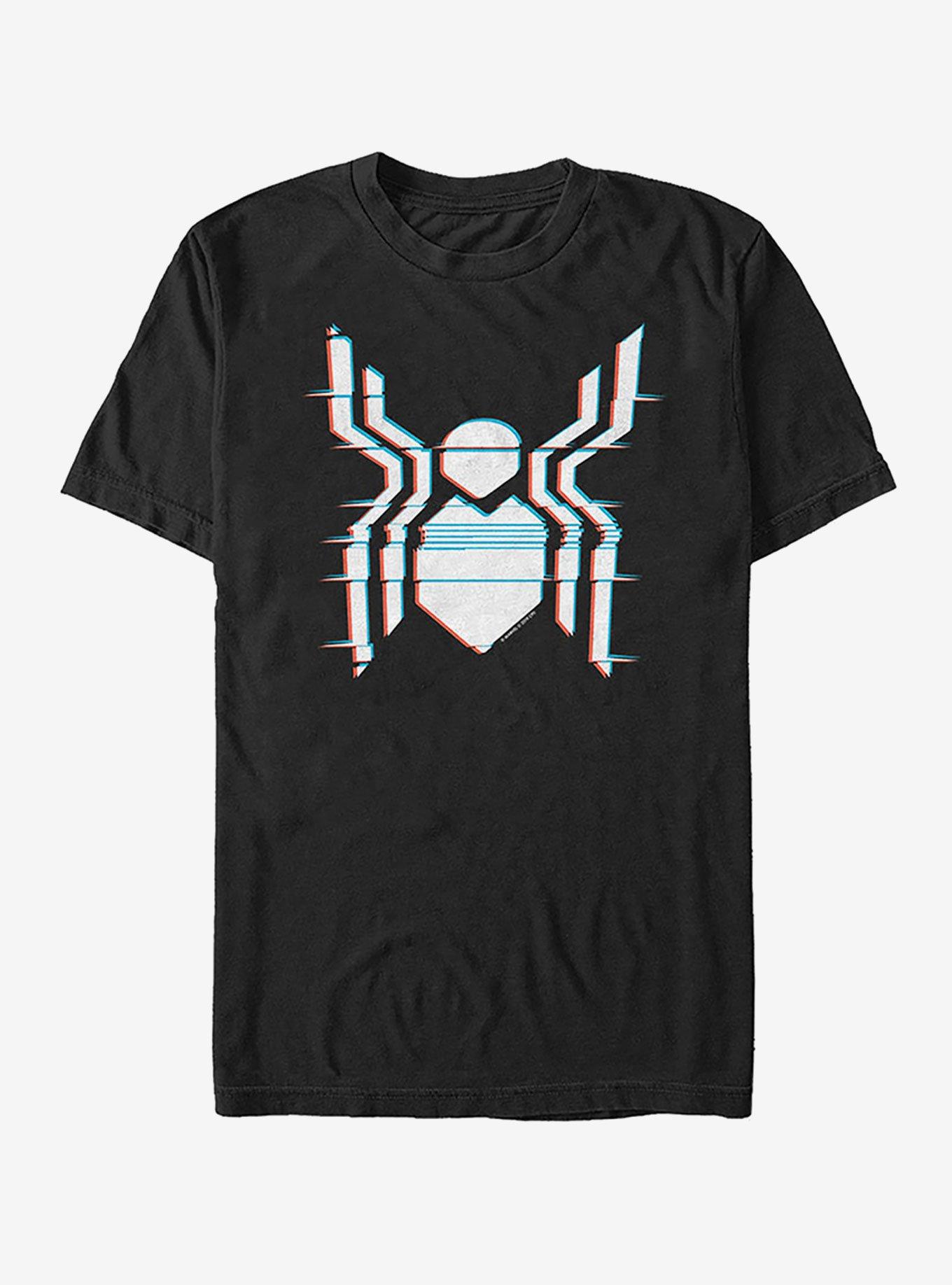 Marvel Spider-Man Far From Home Glitch Spider Logo T-Shirt, , hi-res