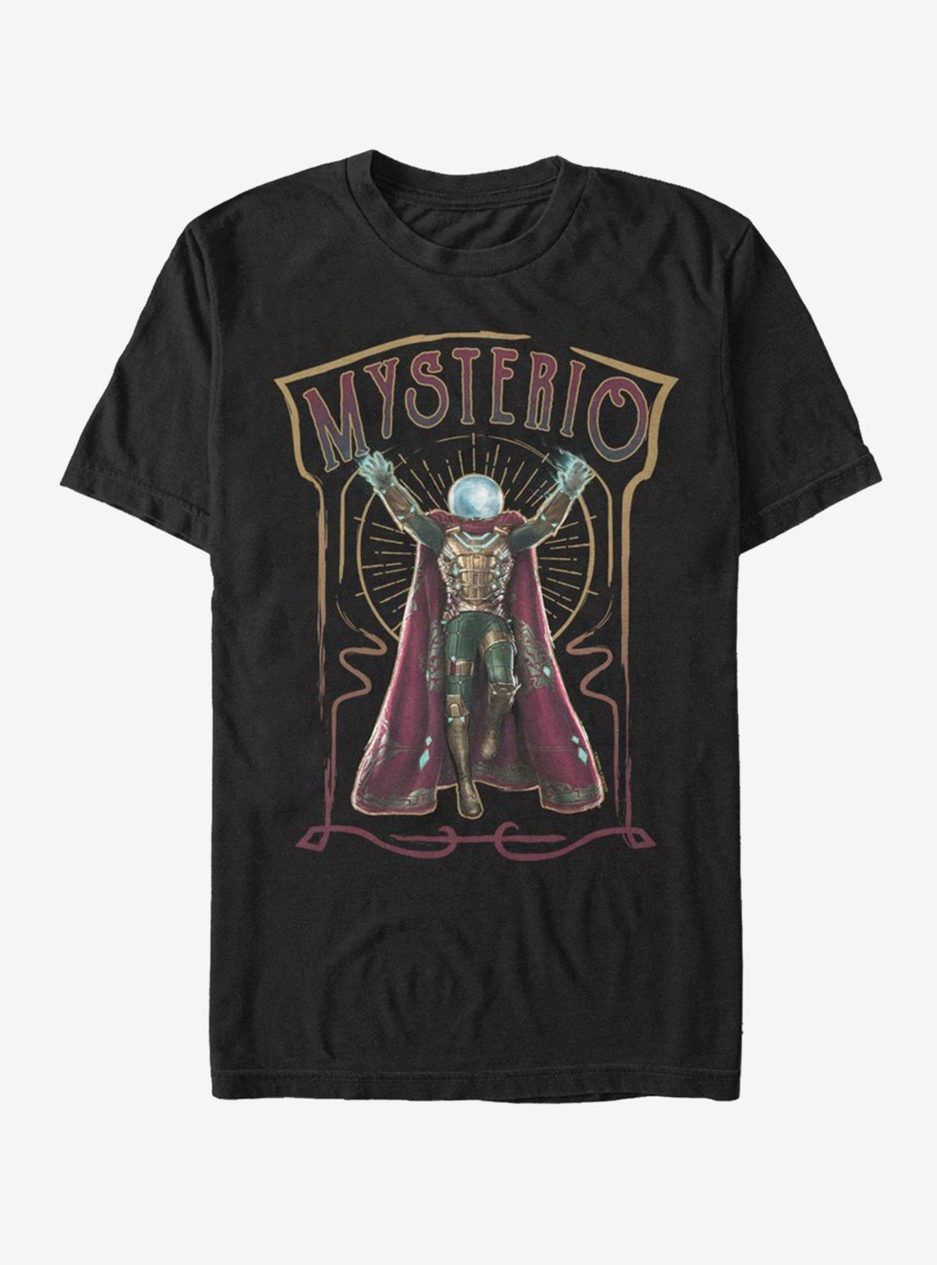 Marvel Spider-Man Far From Home Mysterio Vintage T-Shirt, BLACK, hi-res