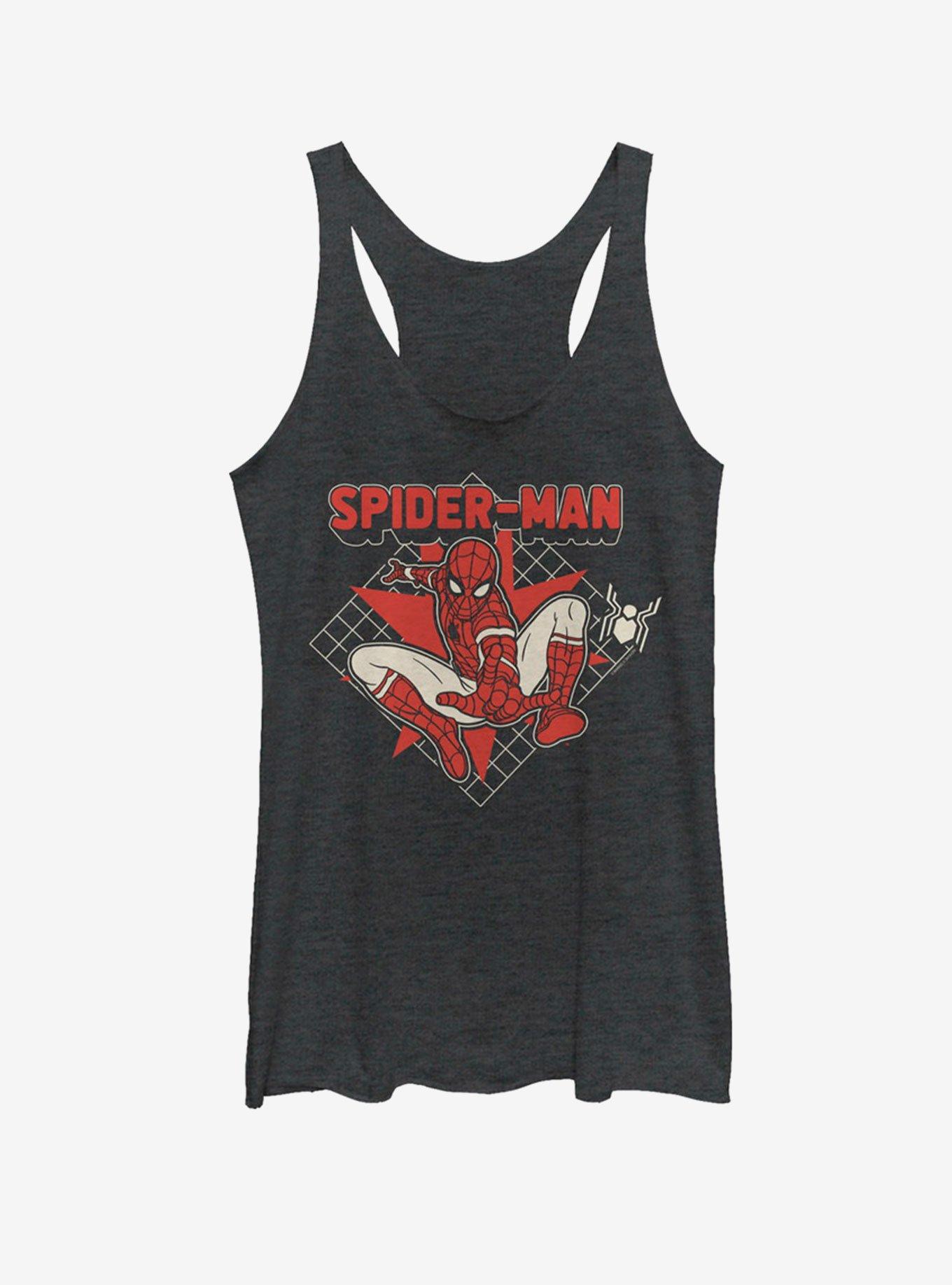 Marvel Spider-Man Far From Home Spidey Pop Womens Tank, BLK HTR, hi-res