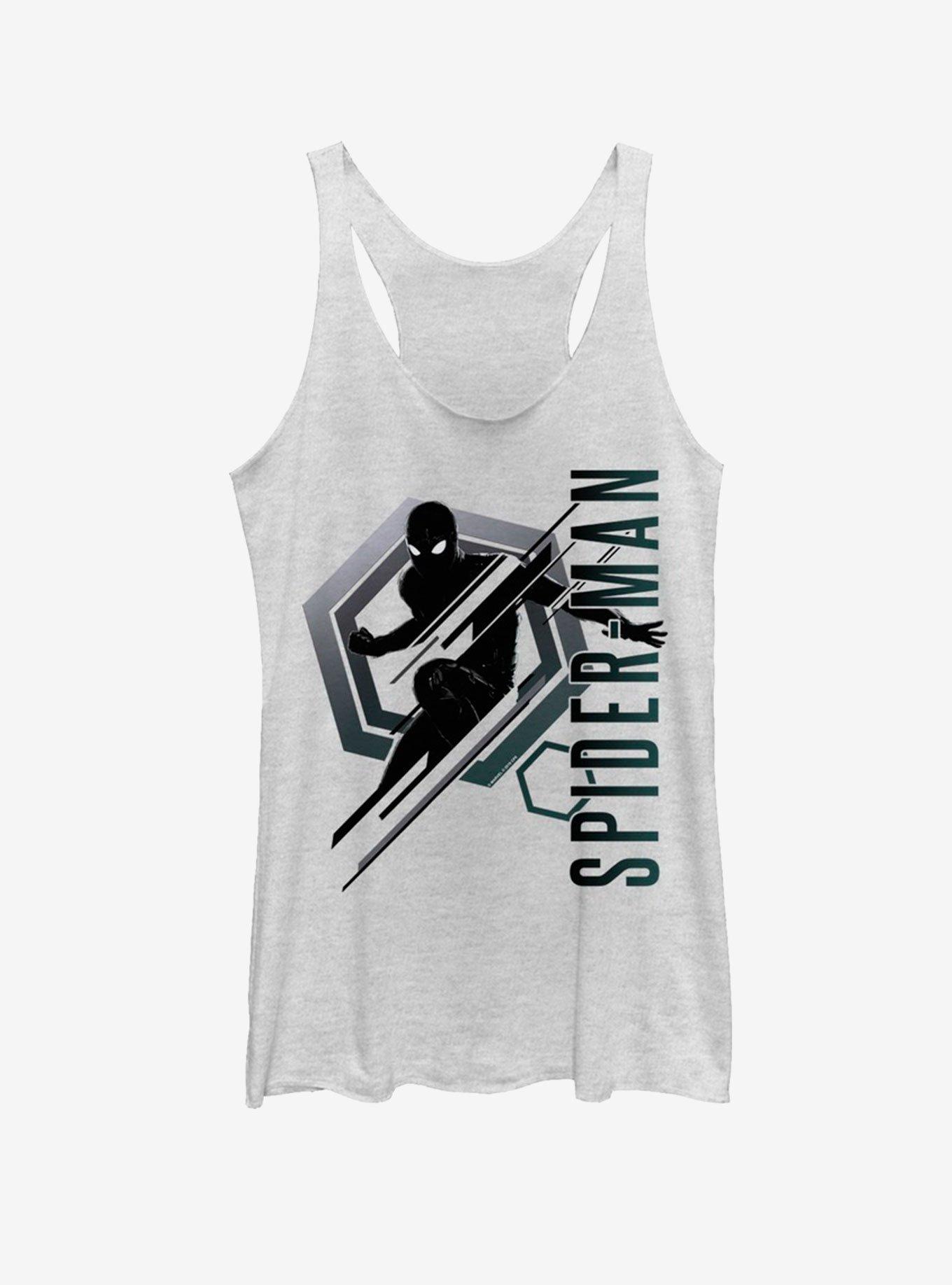 Marvel Spider-Man Far From Home Stealth Spidey Womens Tank, WHITE HTR, hi-res