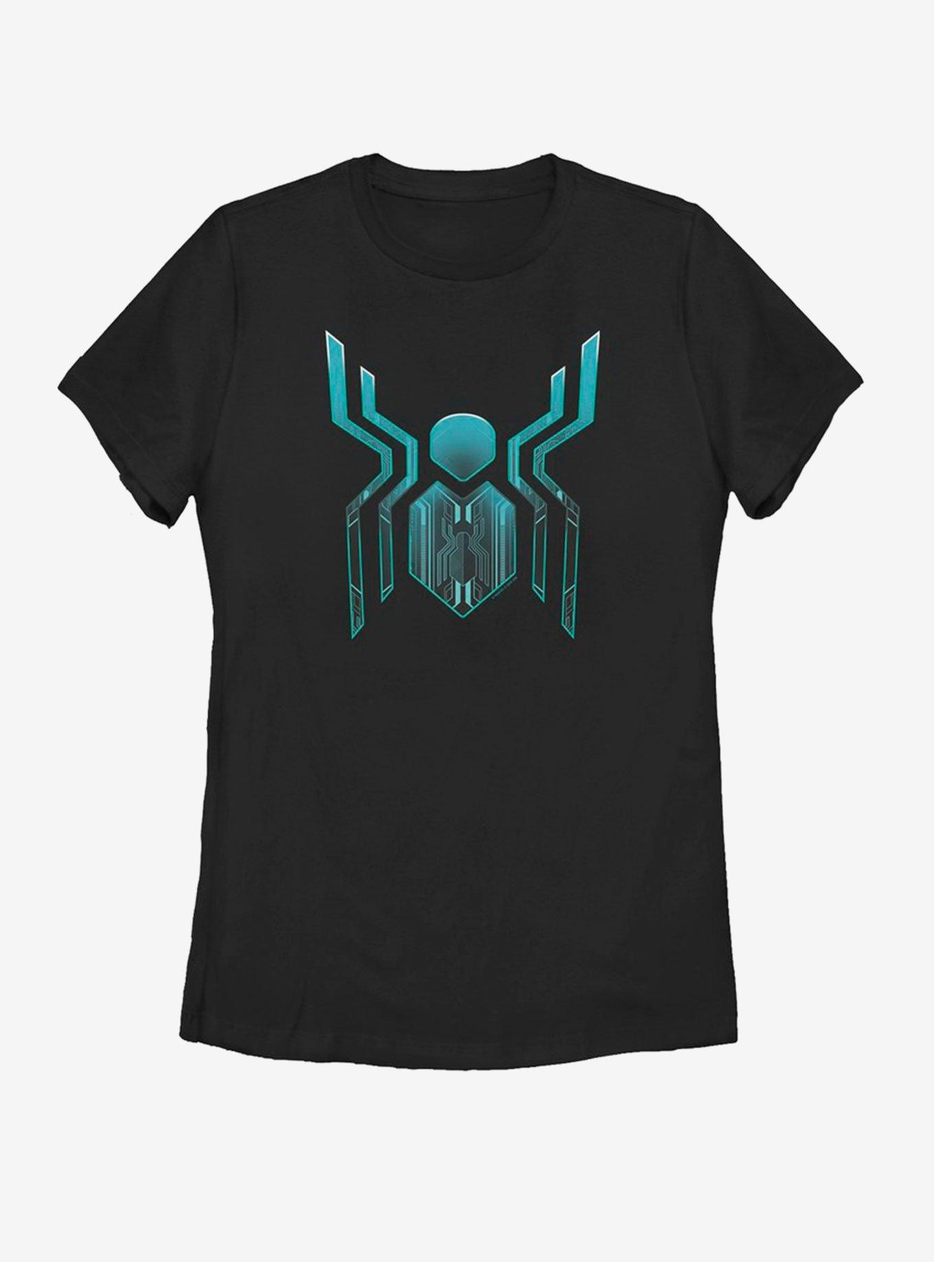 Marvel Spider-Man Far From Home Spider Logo Far Womens T-Shirt, BLACK, hi-res