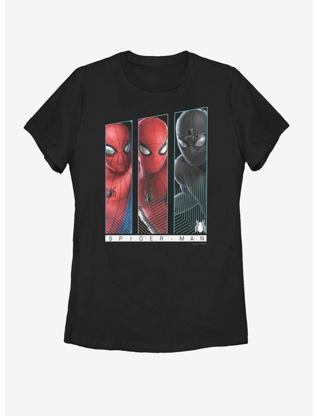 Marvel Spider-Man Far From Home Suit Up Womens T-Shirt, BLACK, hi-res