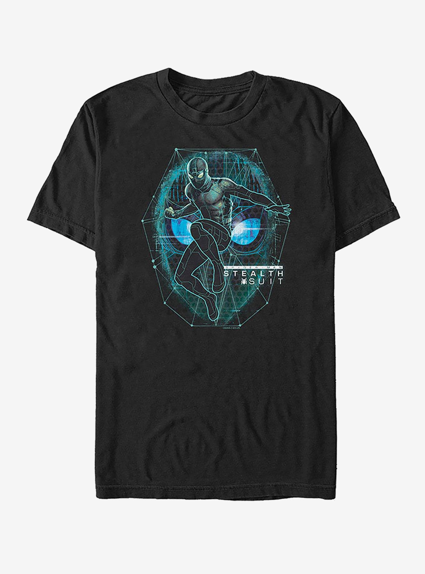 Marvel Spider-Man Far From Home Stealth suit T-Shirt, BLACK, hi-res