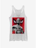 Marvel Spider-Man Far From Home Grey Spider Womens Tank, WHITE HTR, hi-res