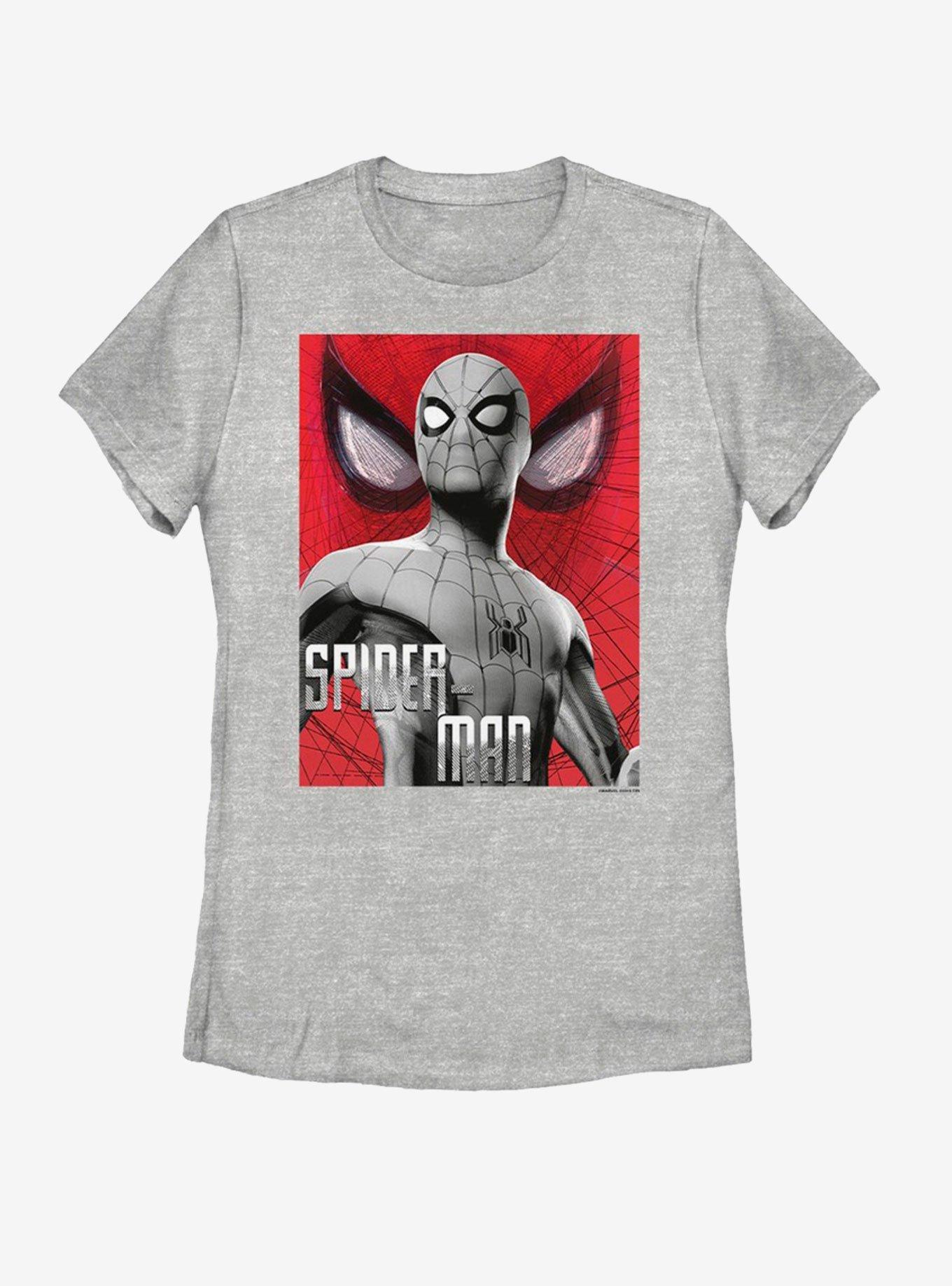 Marvel Spider-Man Far From Home Grey Spider Womens T-Shirt, ATH HTR, hi-res