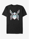 Marvel Spider-Man Far From Home Glitch Spider Logo T-Shirt, BLACK, hi-res