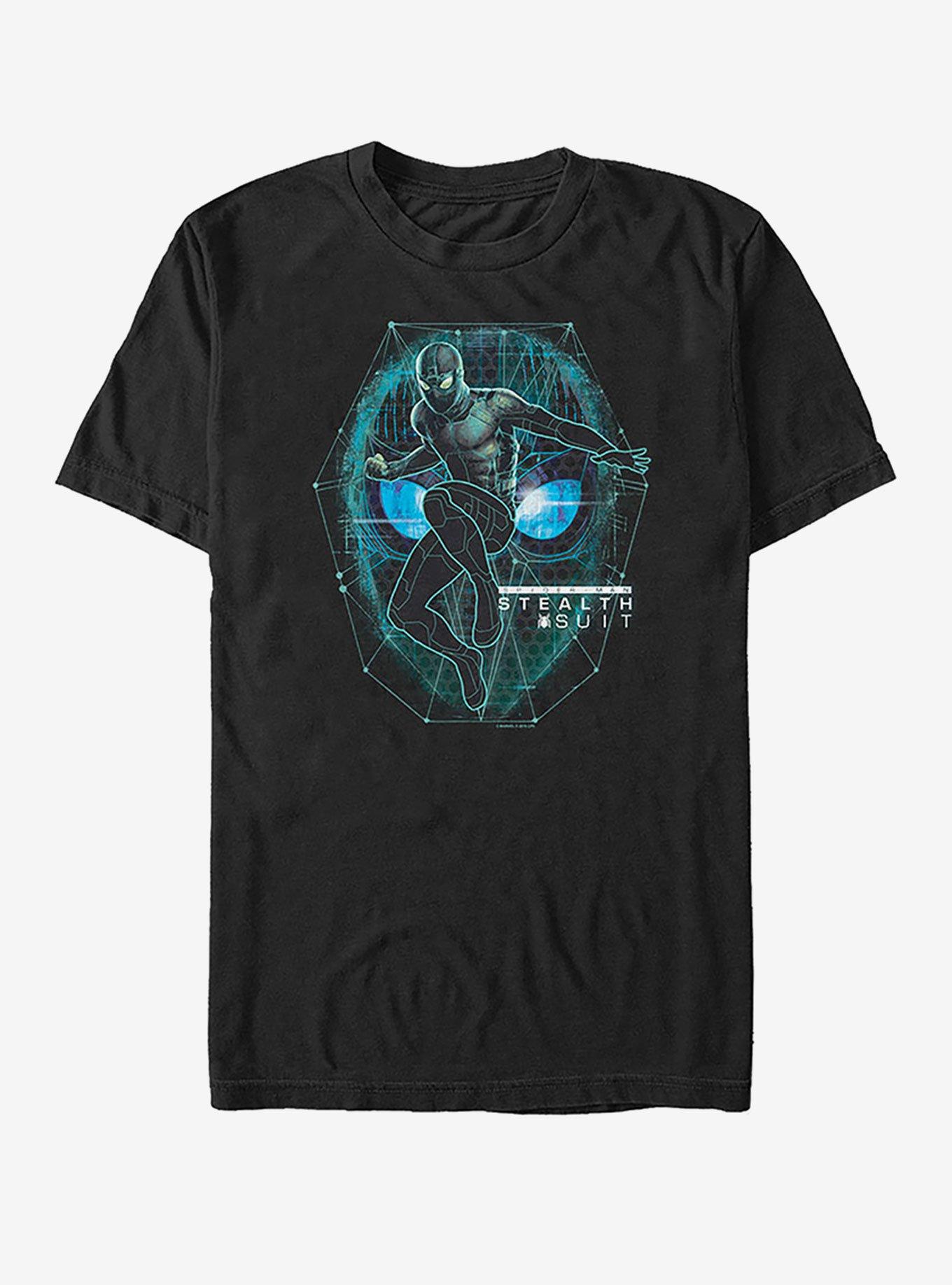 Marvel Spider-Man Far From Home Stealth suit T-Shirt, BLACK, hi-res