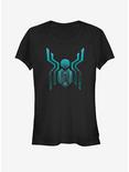 Marvel Spider-Man Far From Home Spider Logo Far Girls T-Shirt, BLACK, hi-res