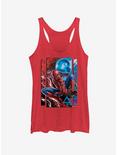 Marvel Spider-Man Far From Home Spider Mysterio Slash Womens Tank, RED HTR, hi-res
