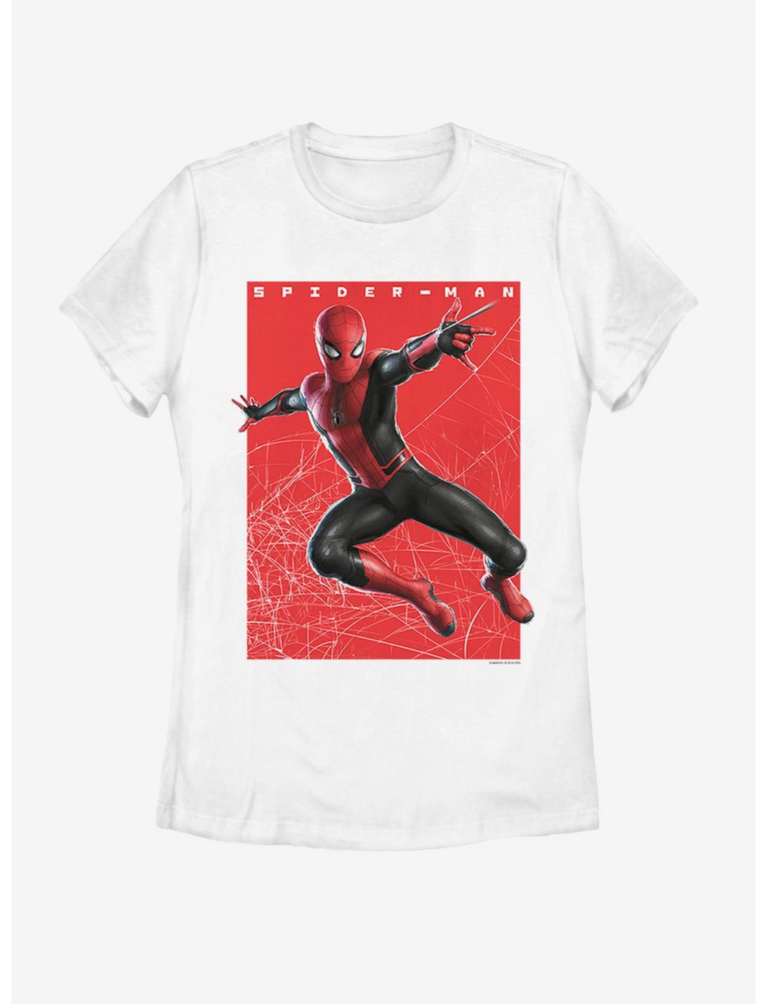 Marvel Spider-Man Far From Home Spiderman Swings Womens T-Shirt, WHITE, hi-res