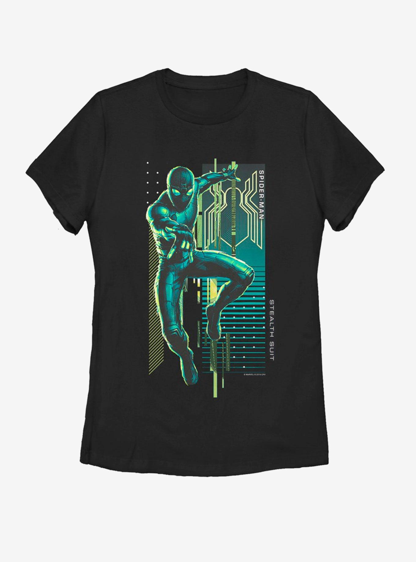 Marvel Spider-Man Far From Home Webslinger Block Womens T-Shirt, BLACK, hi-res
