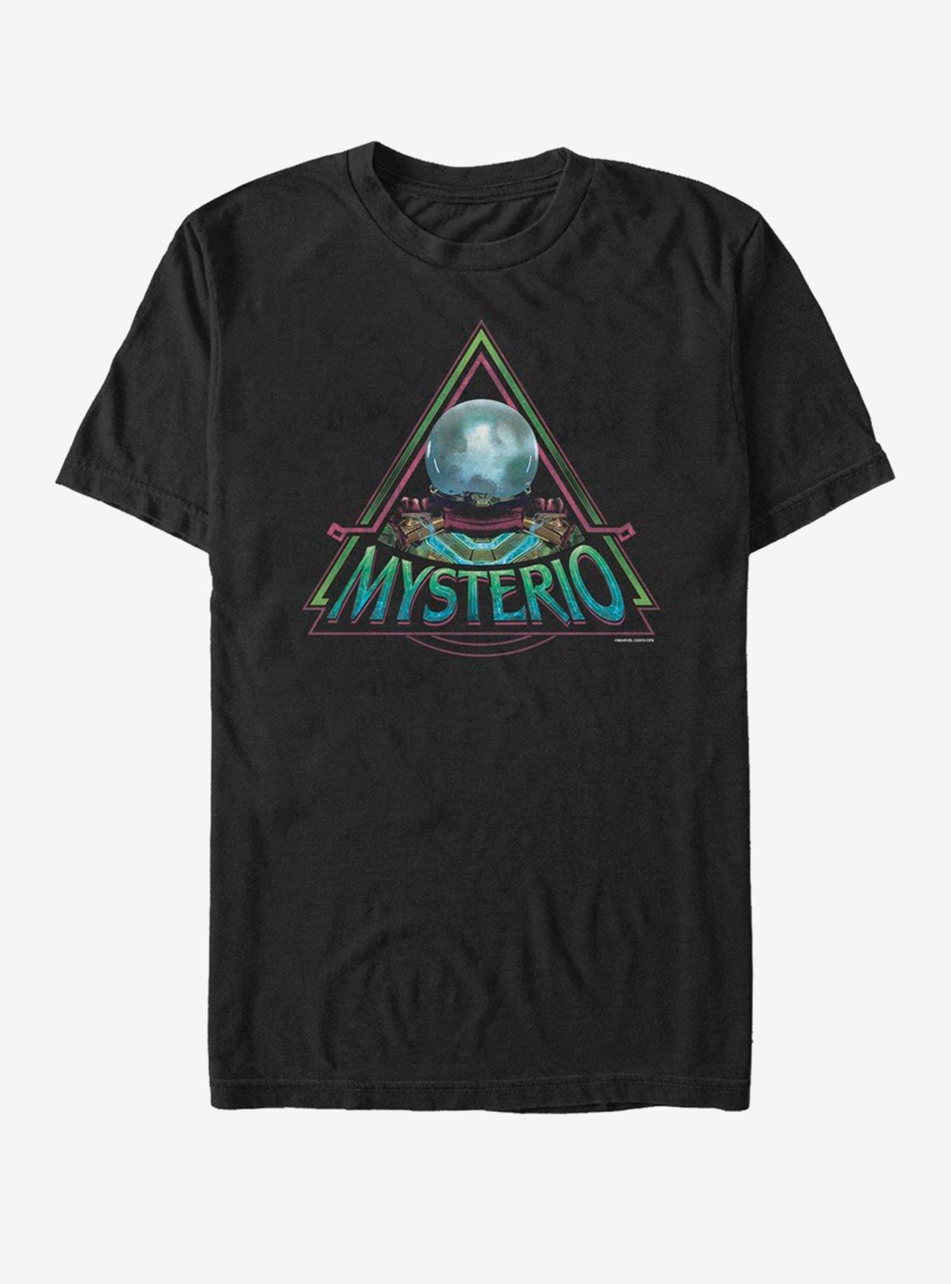 Marvel Spider-Man Far From Home Mysterio Triangle T-Shirt, BLACK, hi-res