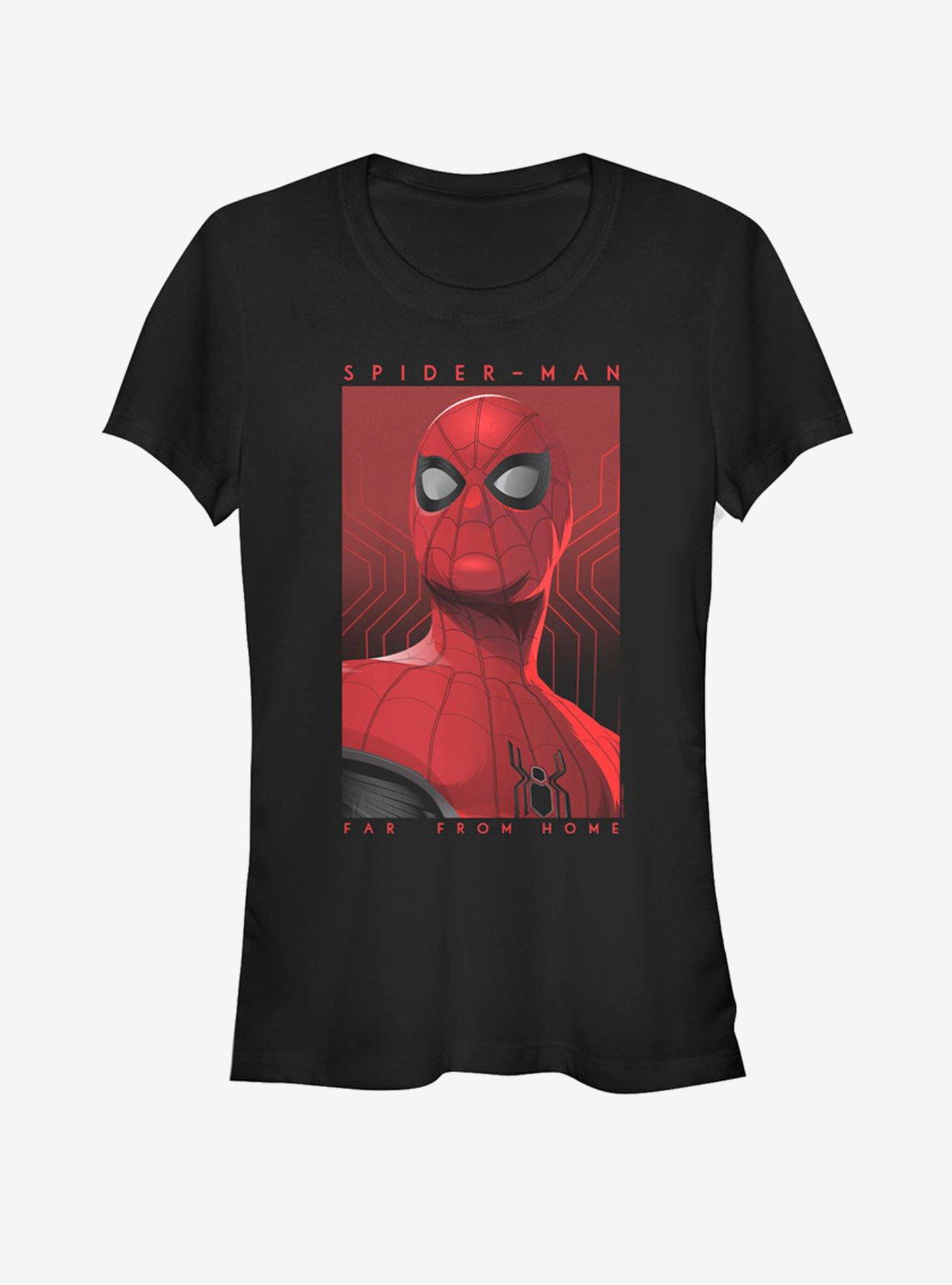 Marvel Spider-Man Far From Home Posterized Spidey Girls T-Shirt, BLACK, hi-res