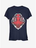 Marvel Spider-Man Far From Home Spider Tech Badge Girls T-Shirt, NAVY, hi-res