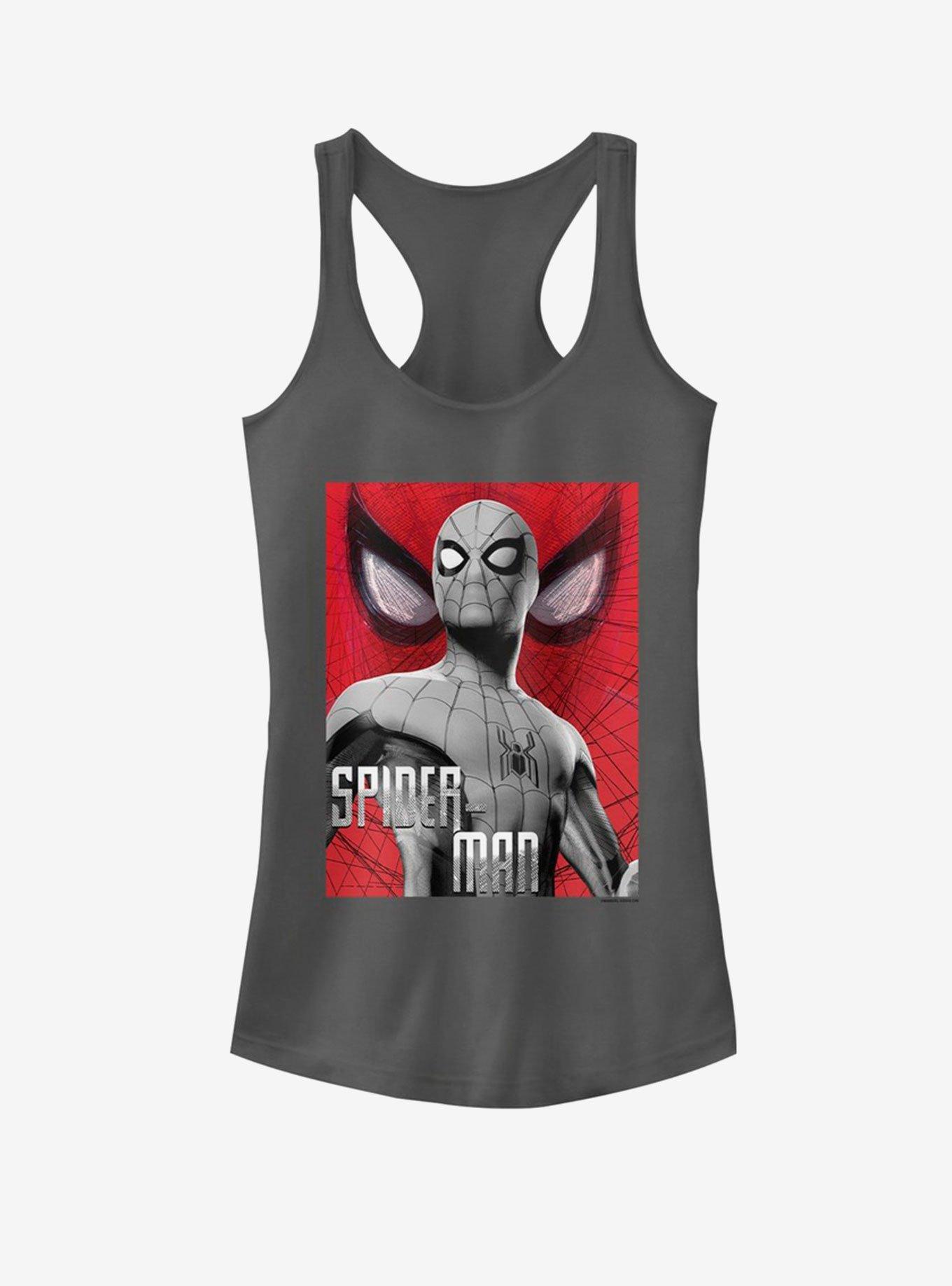 Marvel Spider-Man Far From Home Grey Spider Girls Tank, CHARCOAL, hi-res