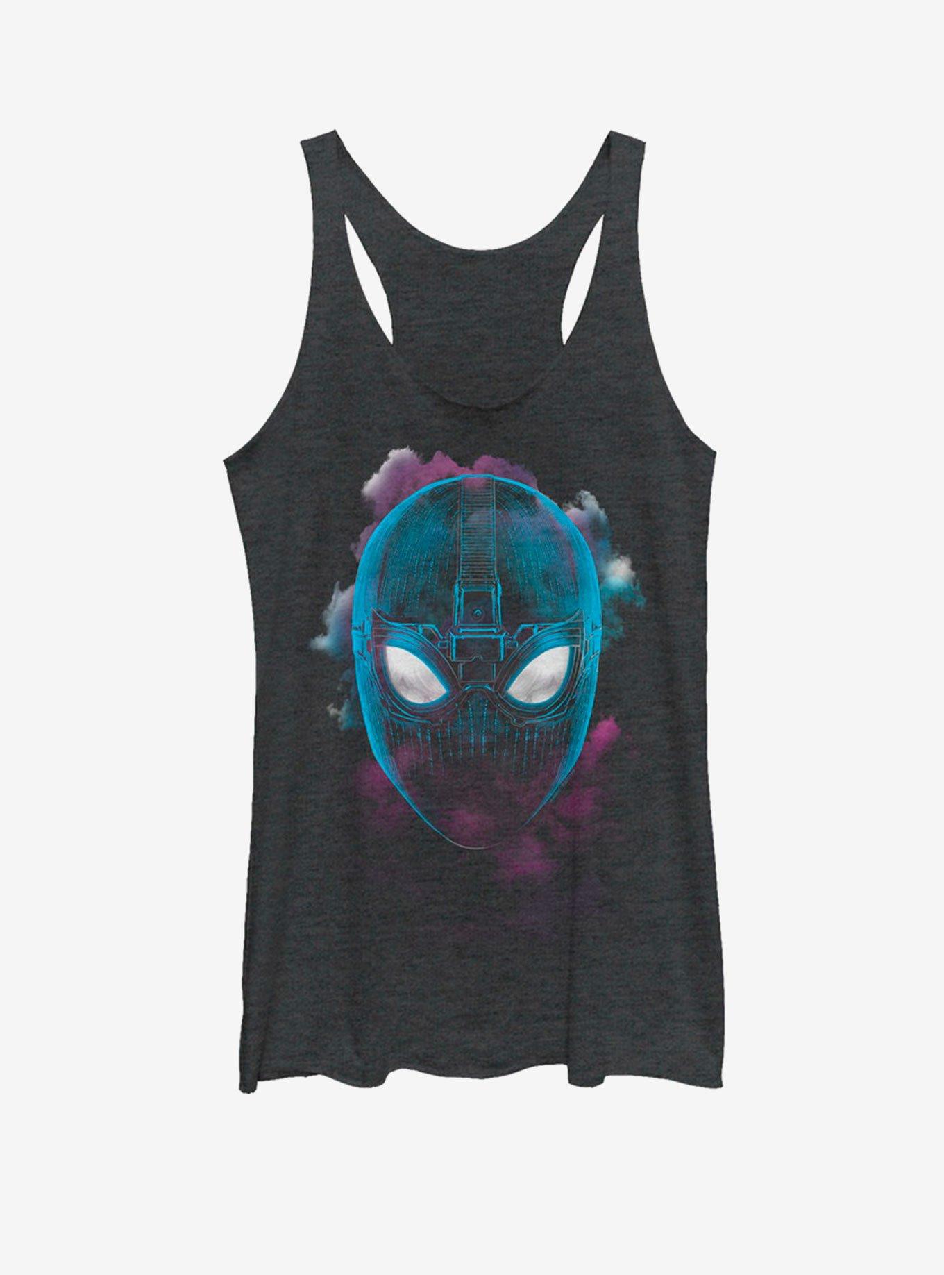 Marvel Spider-Man Far From Home Lightning Stealth Girls Tank, BLK HTR, hi-res