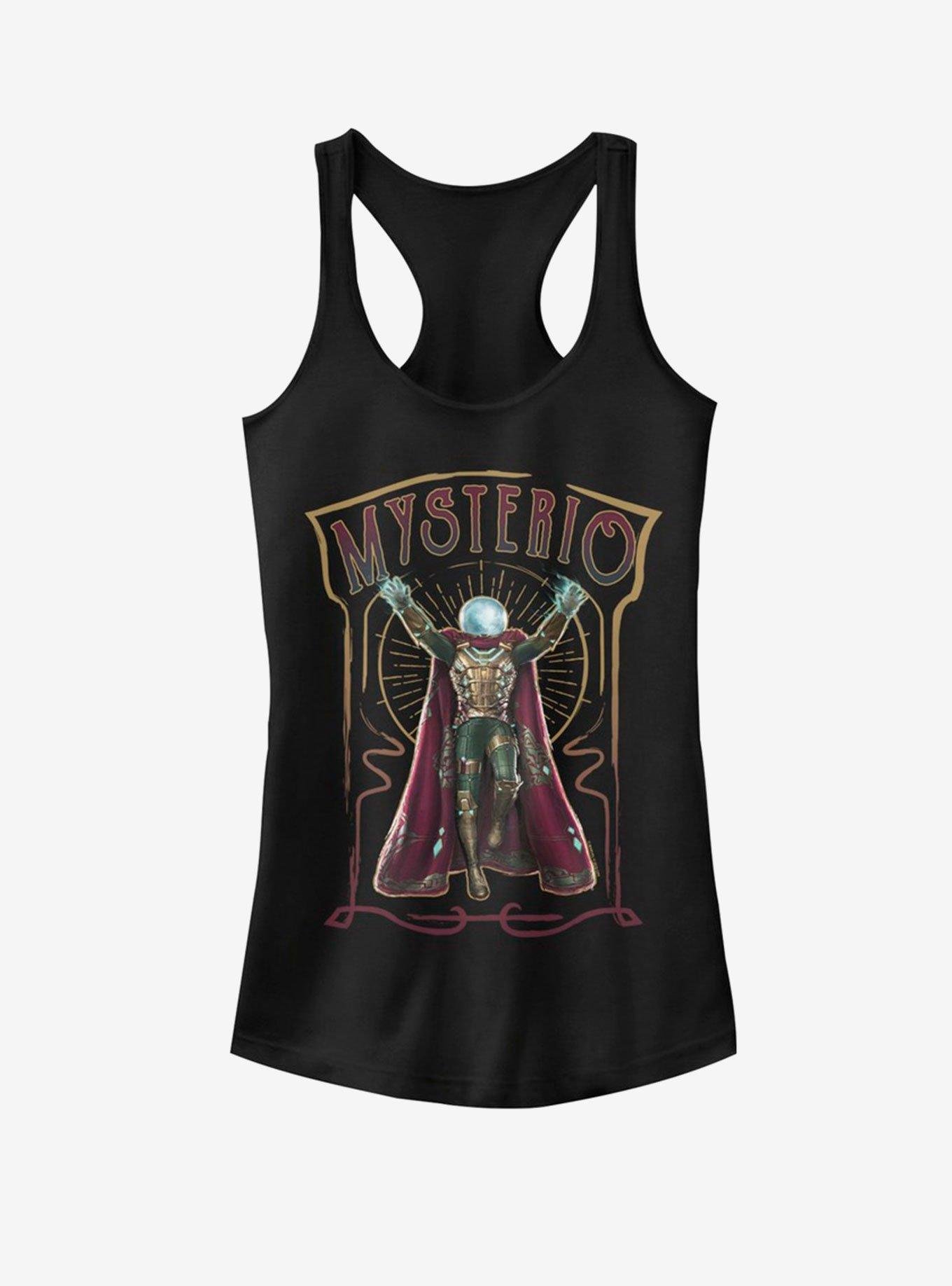 Marvel Spider-Man Far From Home Mysterio Vintage Girls Tank, BLACK, hi-res