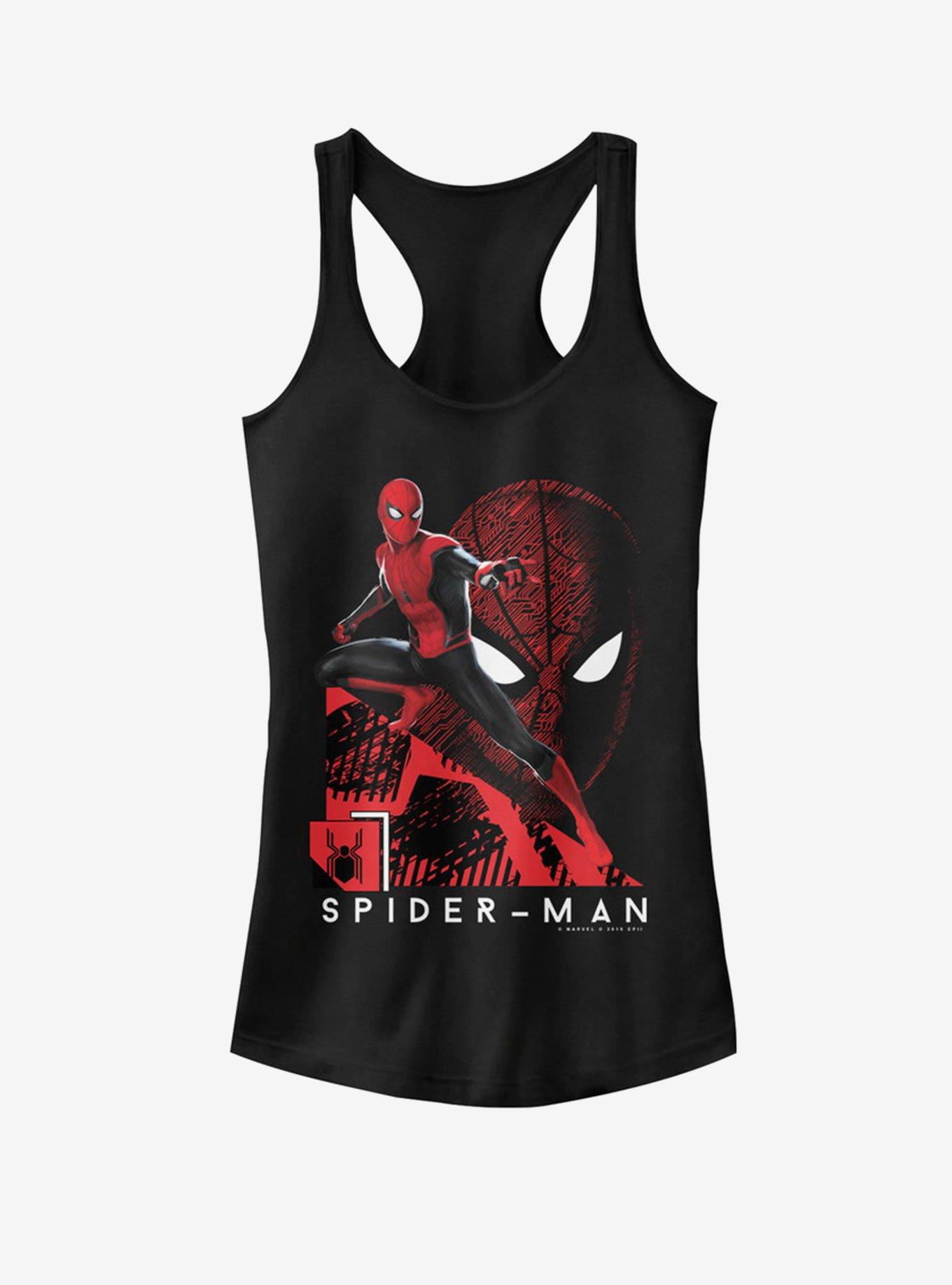 Marvel Spider-Man Far From Home Tech Spidey Girls Tank, BLACK, hi-res