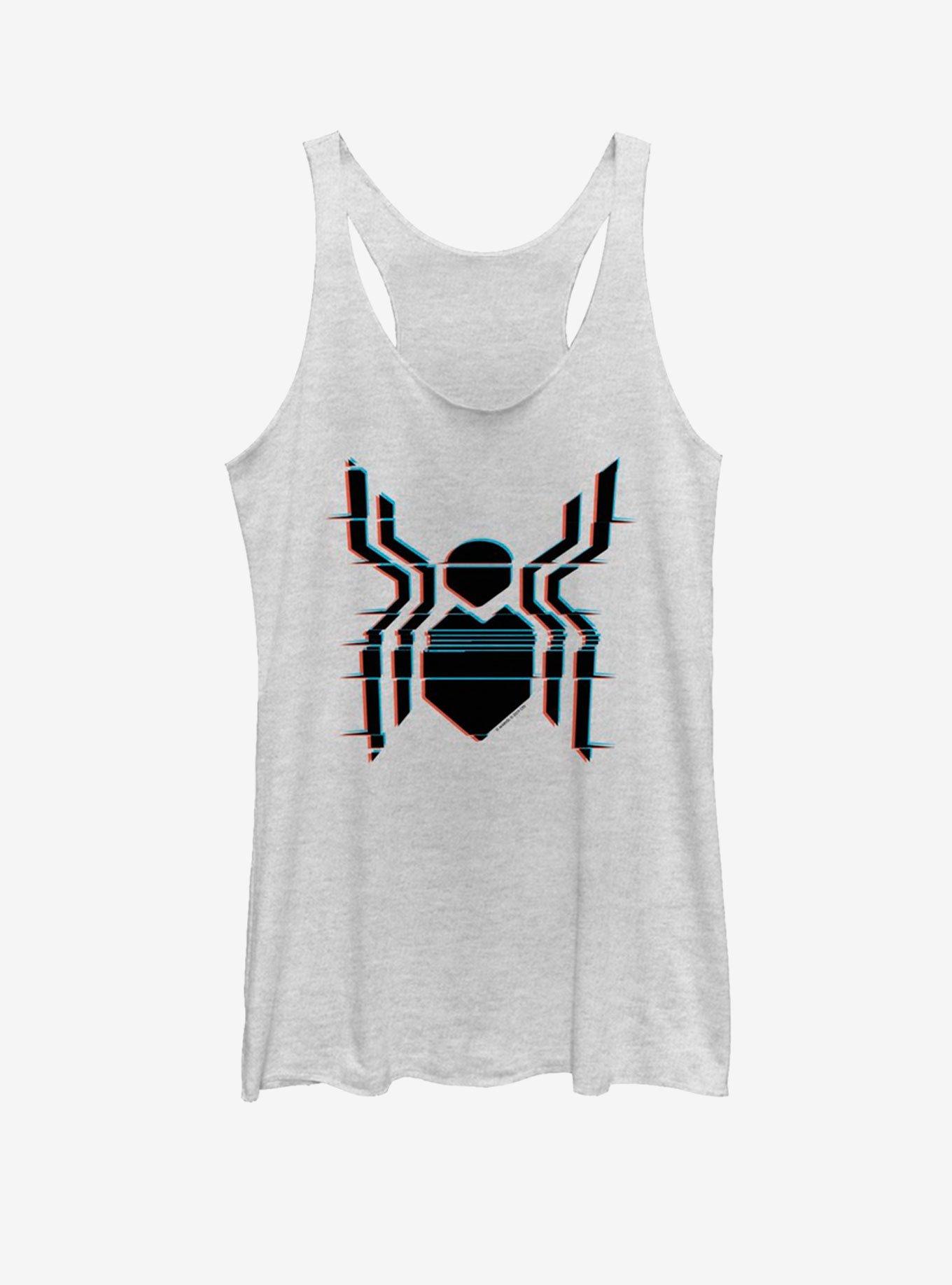 Marvel Spider-Man Far From Home Glitch Spider Logo Girls Tank, , hi-res