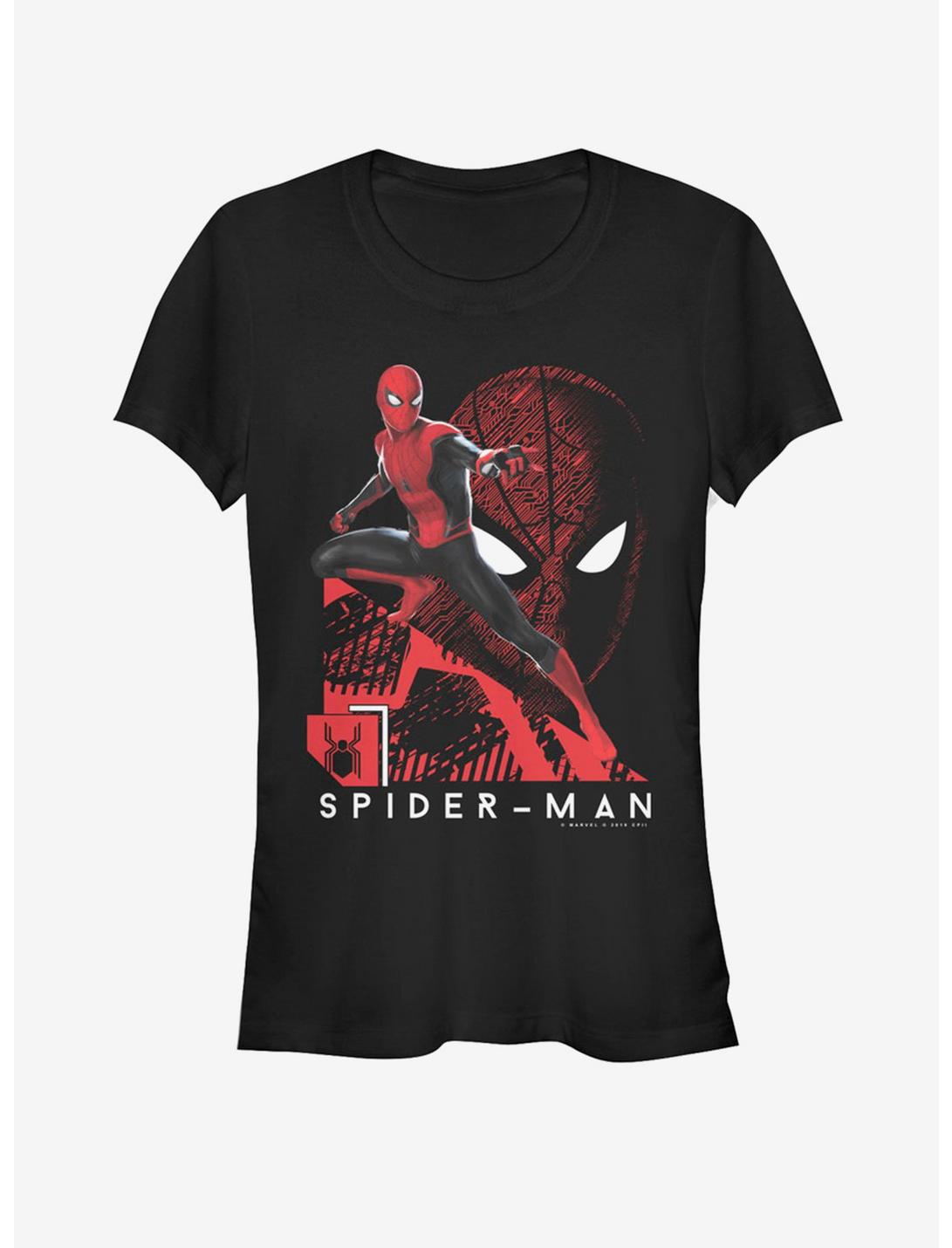 Marvel Spider-Man Far From Home Tech Spidey Girls T-Shirt, BLACK, hi-res