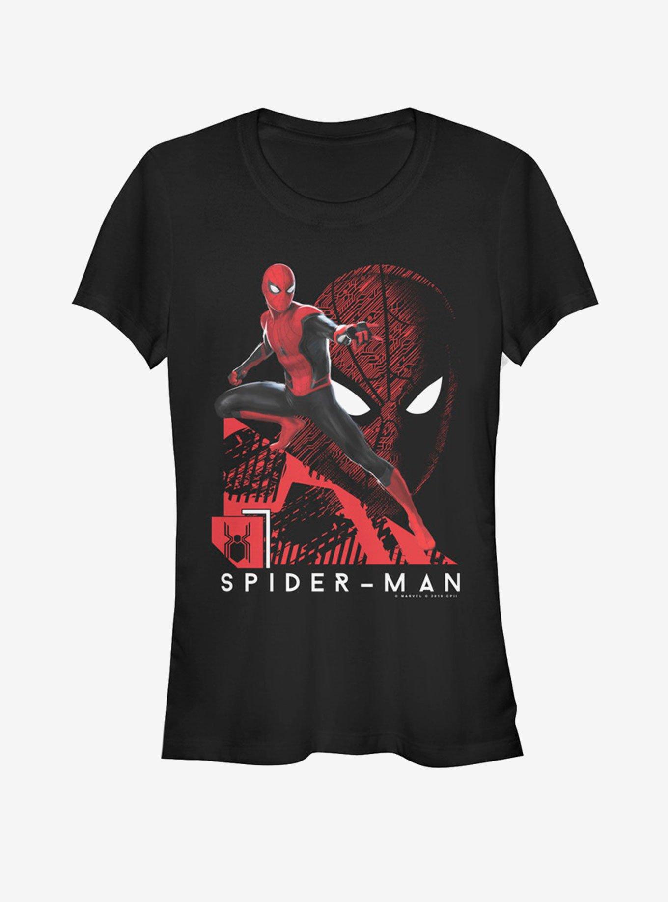 Marvel Spider-Man Far From Home Tech Spidey Girls T-Shirt, BLACK, hi-res