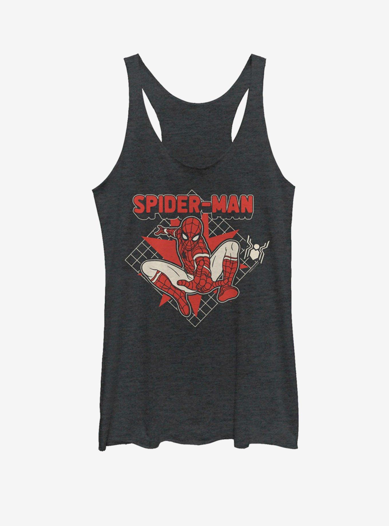 Marvel Spider-Man Far From Home Spidey Pop Girls Tank, BLK HTR, hi-res