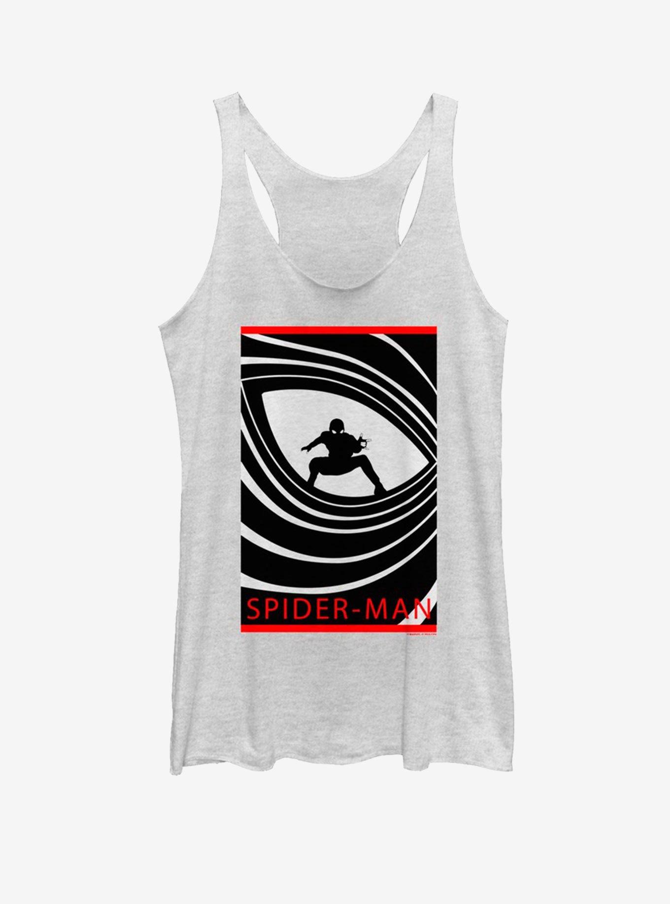 Marvel Spider-Man Far From Home Double O Spider Girls Tank, WHITE HTR, hi-res