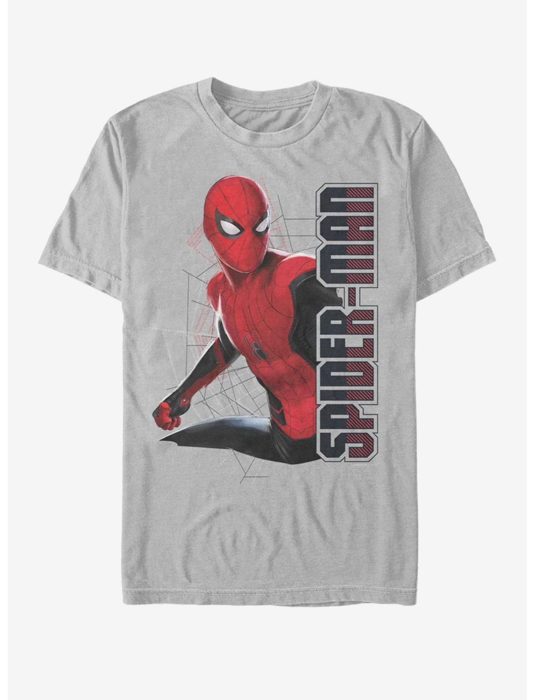Marvel Spider-Man Far From Home Spider Webs T-Shirt, SILVER, hi-res