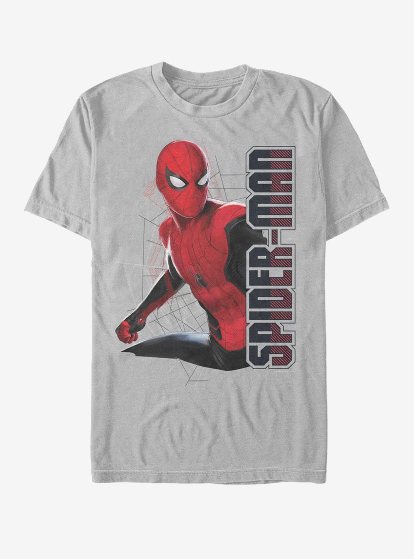 Marvel Spider-Man Far From Home Spider Webs T-Shirt, SILVER, hi-res