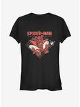 Marvel Spider-Man Far From Home Spidey Pop Girls T-Shirt, BLACK, hi-res