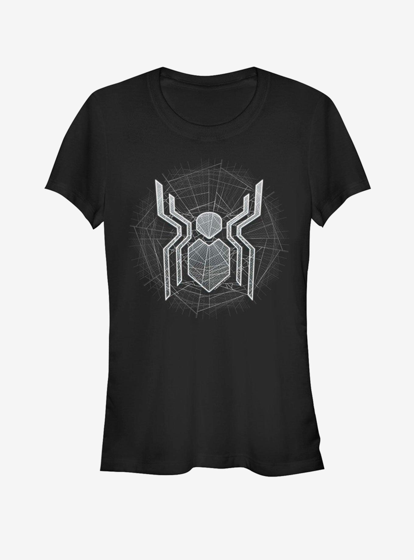 Marvel Spider-Man Far From Home Web Logo Girls T-Shirt, BLACK, hi-res