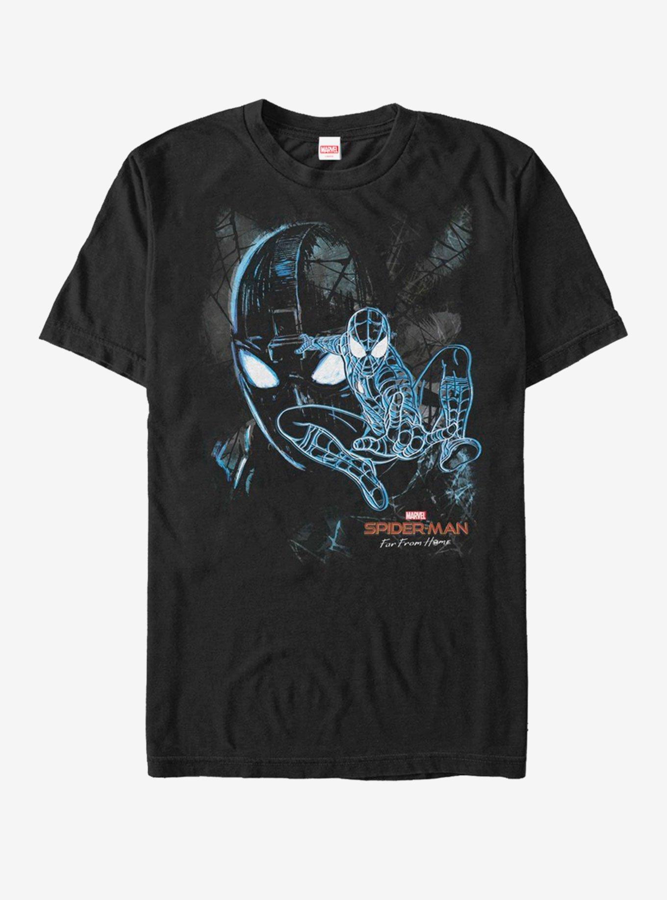 Marvel Spider-Man Far From Home Spider Dark T-Shirt, BLACK, hi-res