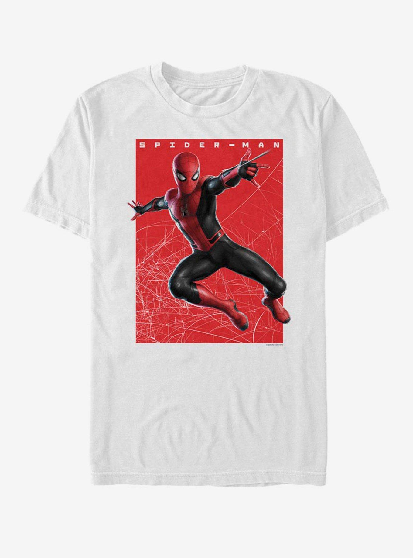 Marvel Spider-Man: Far From Home Spider-Man Swings T-Shirt, WHITE, hi-res