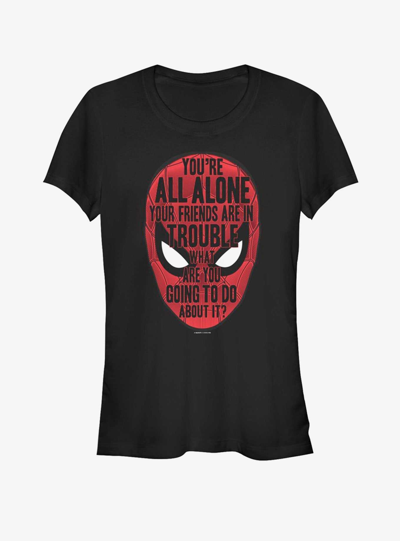 Marvel Spider-Man Far From Home Face words Girls T-Shirt, , hi-res