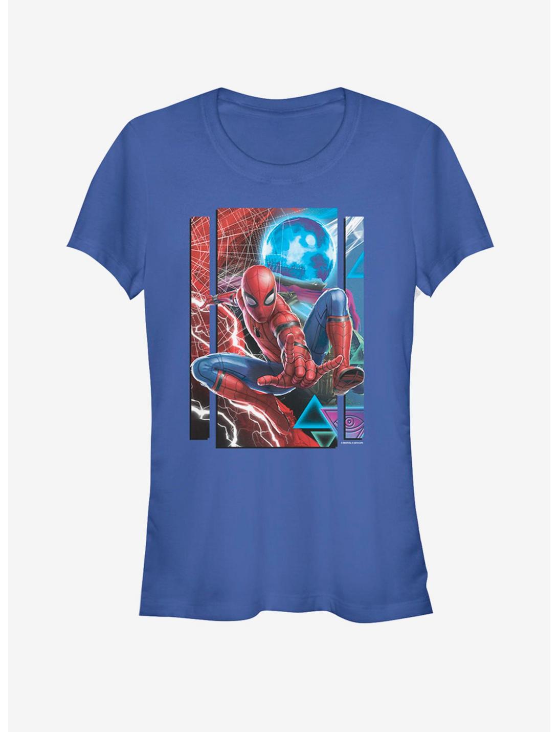Marvel Spider-Man Far From Home Spider Mysterio Slash Girls T-Shirt, ROYAL, hi-res