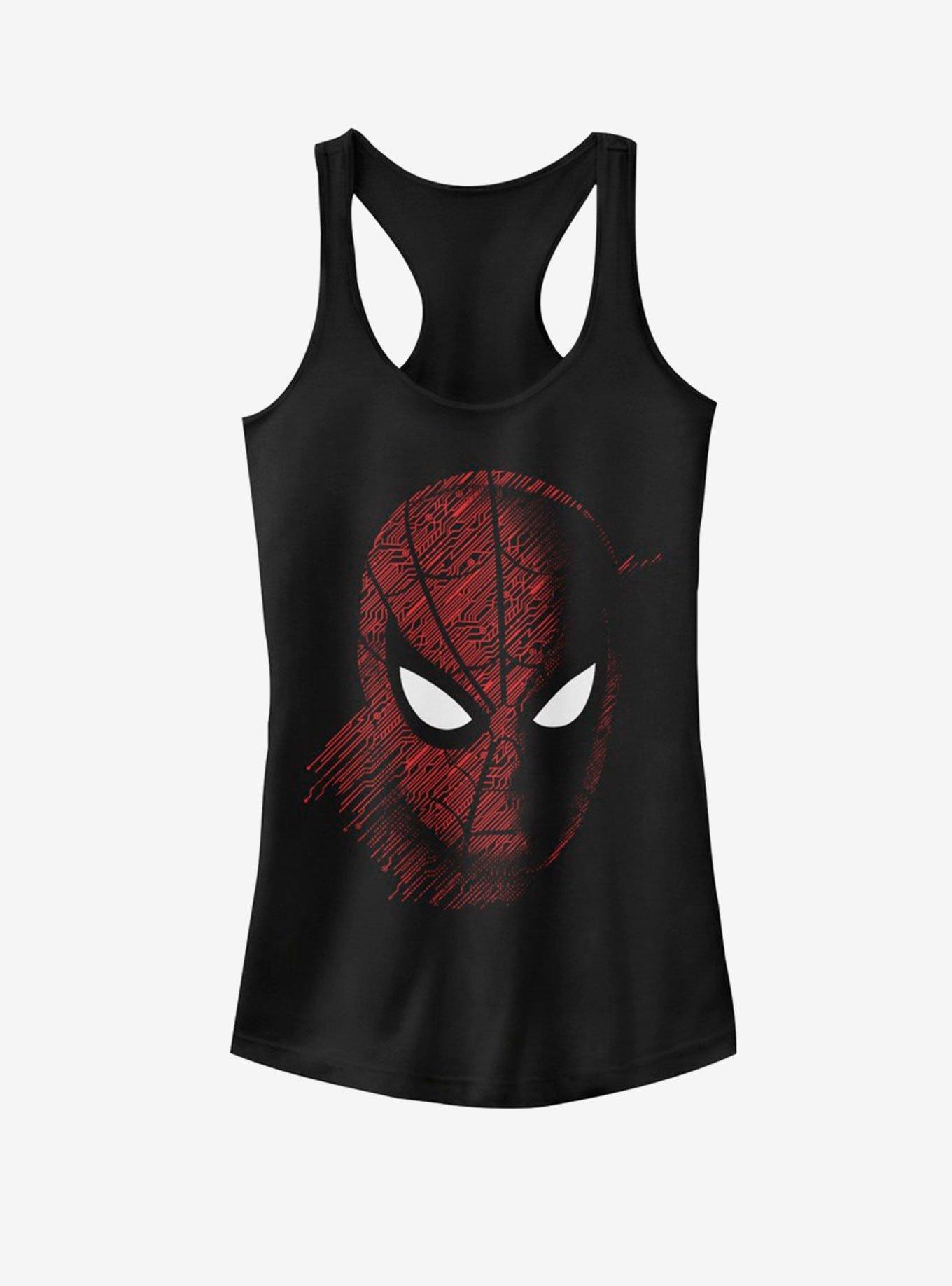 Marvel Spider-Man Far From Home Spidey Tech Portrait Girls Tank, BLACK, hi-res