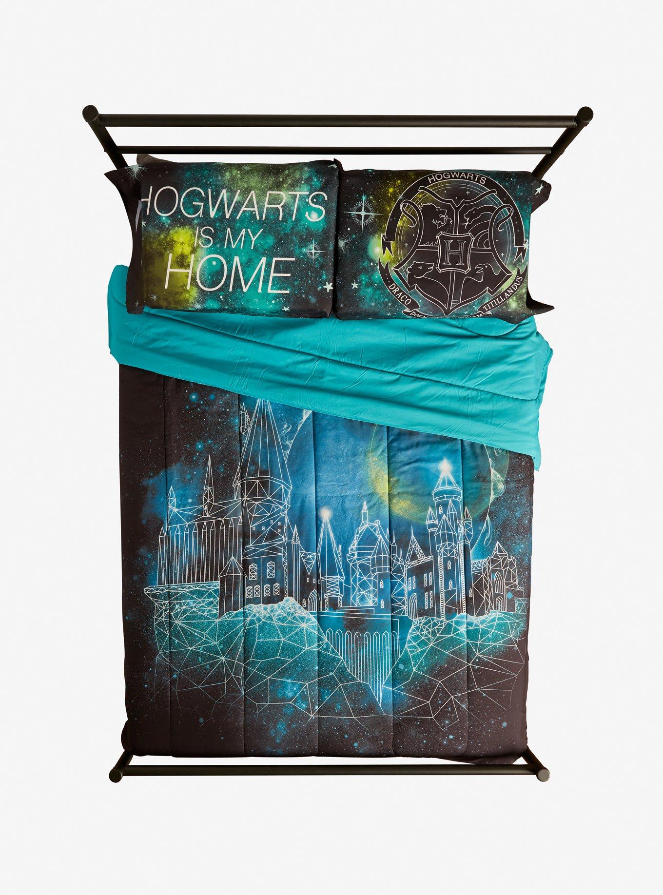 Harry Potter Hogwarts Is My Home Galaxy Pillowcase Set Hot Topic
