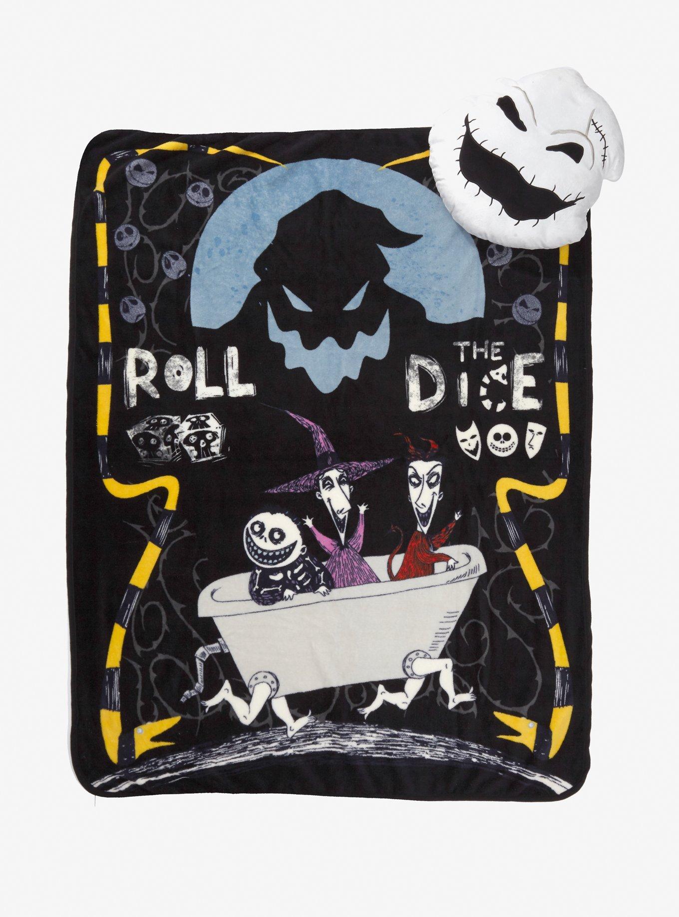 The Nightmare Before Christmas Oogie Boogie Pillow Throw Blanket