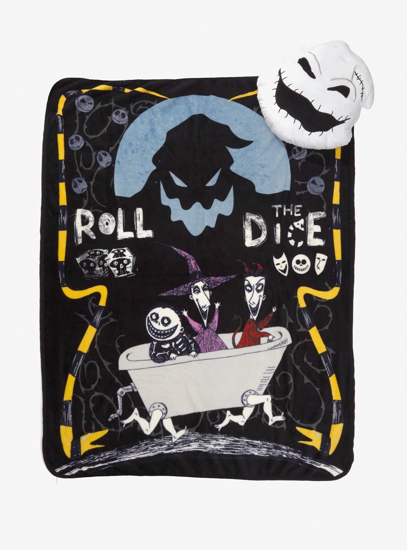 The Nightmare Before Christmas Oogie Boogie Pillow & Throw Blanket Set, , hi-res