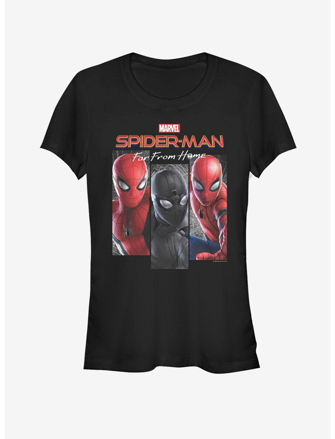 Marvel Spider-Man Far From Home Spider Panel Girls T-Shirt, BLACK, hi-res