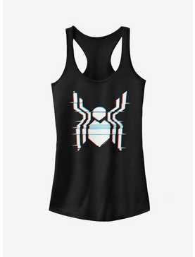 Marvel Spider-Man Far From Home Glitch Spider Logo Girls Tank, , hi-res