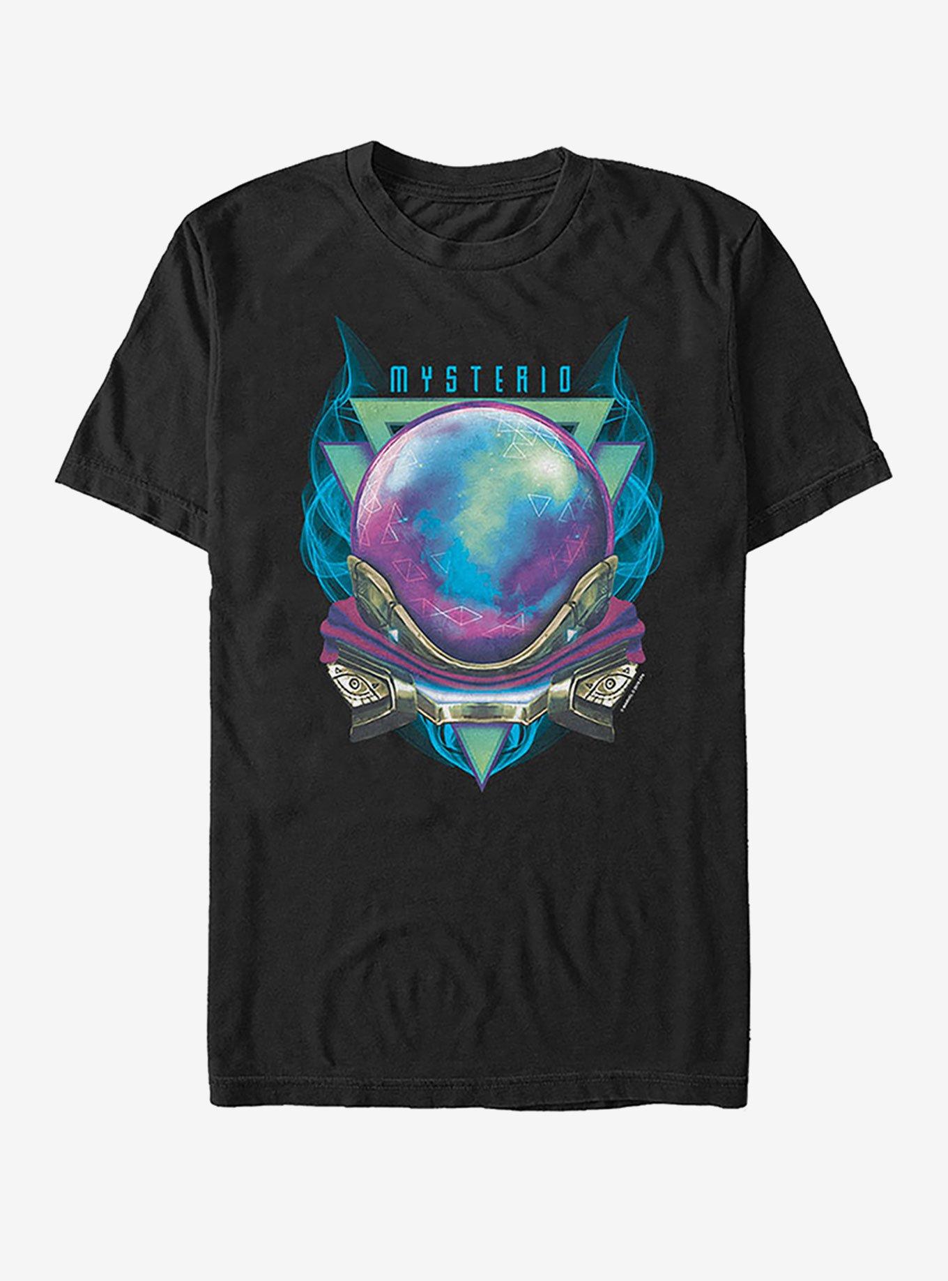 Marvel Spider-Man Far From Home Mysterio Badge Bust T-Shirt